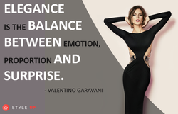 Elegance is the balance between...